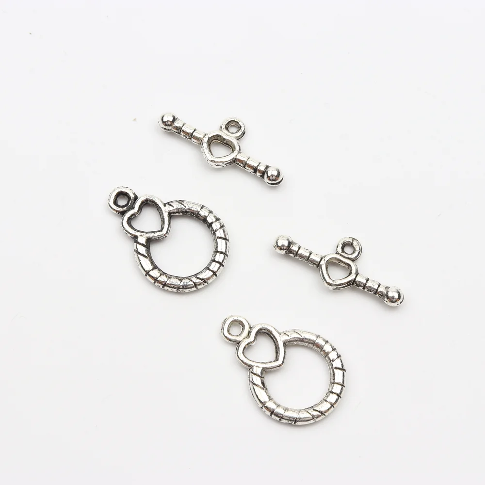 18 Arten gemischter Antik-Silber-Metallarmband-Verbindungs-Haken-OT-Verschlüsse für die Schmuckherstellung, DIY-Zubehör, Großhandelslieferung – Detail 3
