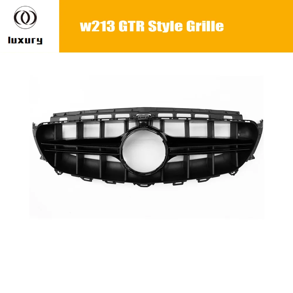 GTR Stye ABS передний бампер решетка гриль для Benz W213 E200 E300 E350 E43 E53 с Amg посылка 16 - 20 |
