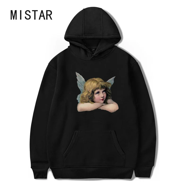 

Angel Pattern Hoodies Cute Aesthetic Sweatshirt Western Harajuku Hoodie Fashion Long Sleeve Hoodies Women Thick Tops
