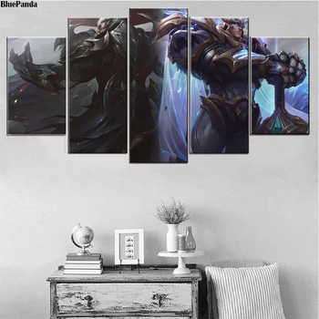 

Leagues Legendses Darius 5 Pieces Nordic Style Poster Print Minimalist Wall Art Canvas Painting Landscape Picture Home Decor