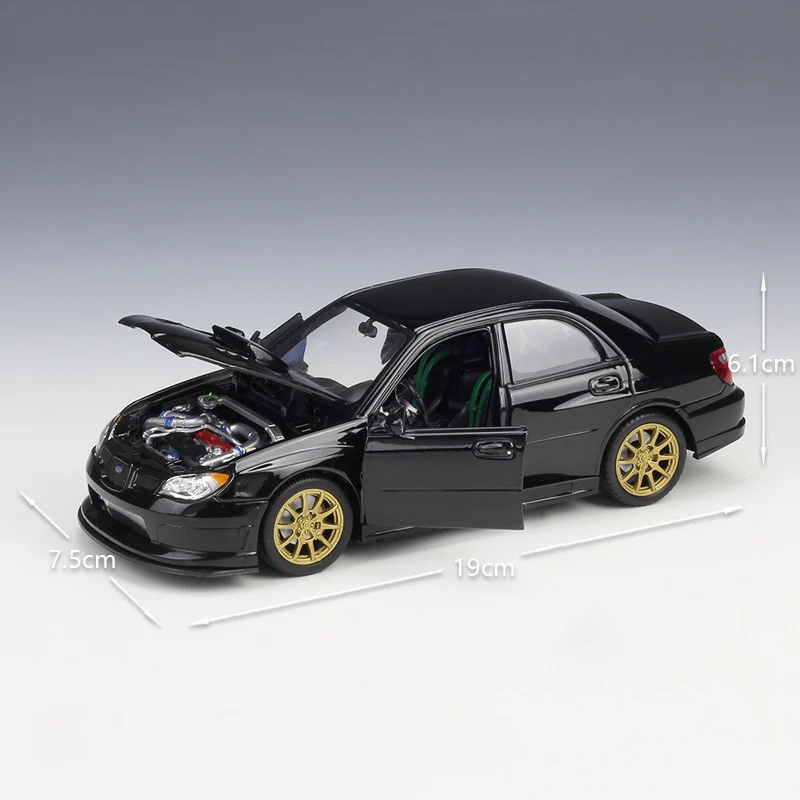 Welly 1:24 оригинальная коробка Impreza WRX STI литья под давлением модель автомобиля Игрушечная модель автомобиля модели автомобиля детская оригинальная коробка