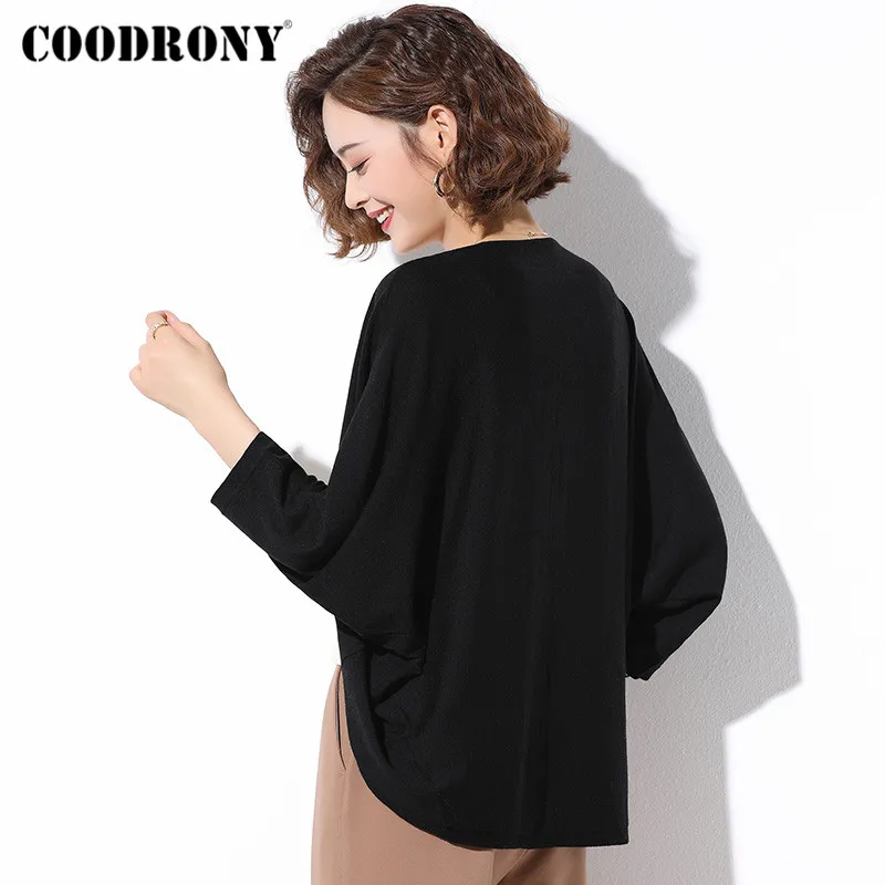 COODRONY Brand 2020 Autumn Winter Streetwear Fashion Cardigan Women Korean Style Knitted Casual Pure Color Sweaters Female W1042