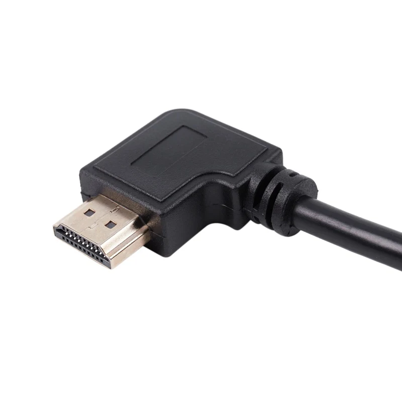 Hdmi мама-папа левый угол Удлинительный кабель ТВ ведущий 2,0 высокоскоростной Ethernet 3D Full Hd 1080 P-Поддержка всех Hdmi устройств 50 см