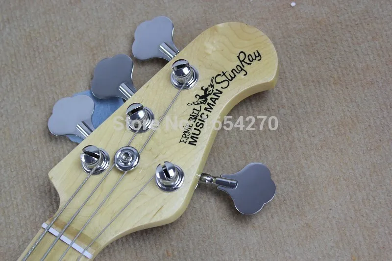 Лидер продаж Высокое качество Ernie Ball Musicman Music Man Sting Ray 4 струны зеленая электрическая бас гитара 150708
