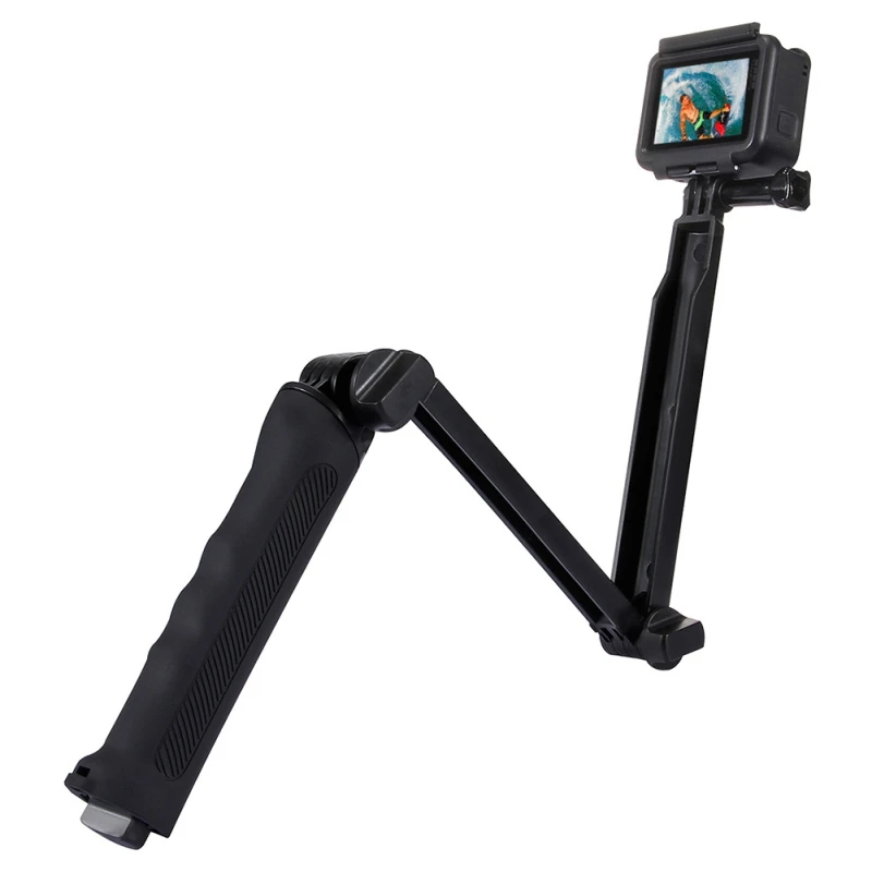 Handheld Camera Bracket Multifunctional Extendable Folding Holder Monopod Mini Detachable Tripod For GoPro Cameras Camcorders