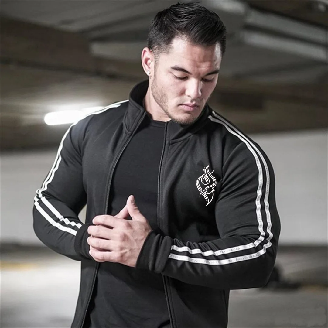 AliExpress одежда для тренировок спортивный кардиган на молнии мужской повседневный костюм