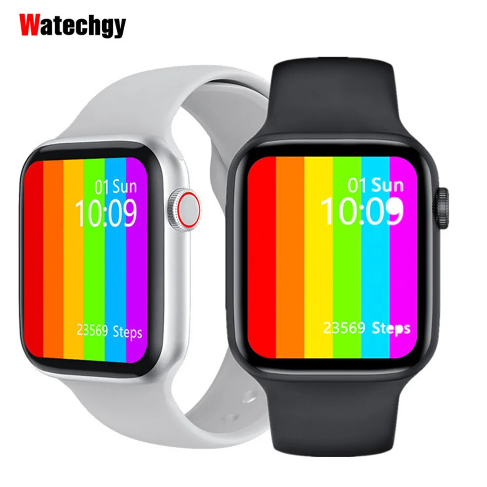 US $24.99 IWO W46 Smart Watch 2020 IP68 Waterproof Smartwatch Heart Rate ECG Monitor Wristwatch 175 Inch Screen better than W26 IWO 12