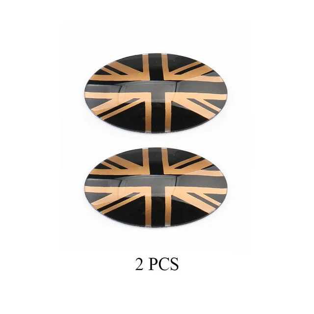 2pcs Union Jack ABS Car Gear Head Shift Knob Panel Cover Case Sticker For Mini Cooper F54 F55 F56 F60 Countryman Car styling M-5