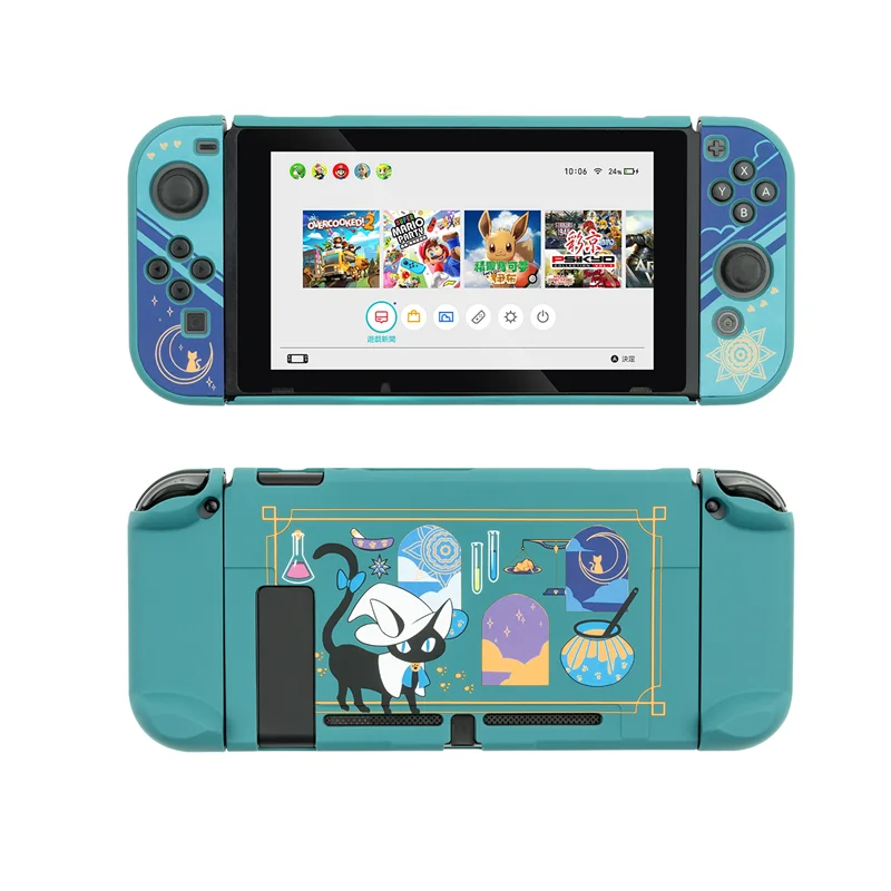 Geekshare przełącznik do Nintendo Shell alchemia kot magiczna mikstura bajka kreskówka liga sztywne etui powrót Girp Shell dla Nintendo Switch 6 Geekshare przełącznik do Nintendo Shell alchemia kot magiczna mikstura bajka kreskówka liga sztywne etui powrót Girp Shell dla Nintendo Switch 6