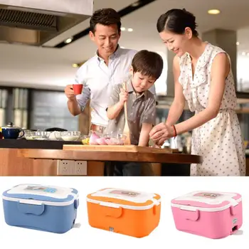 

Mini Electric Car Heat Insulation Thermo Lunch Box Charging Hot Rice Cooker Multi Functional Plug Plastic Box Seal Cutlery