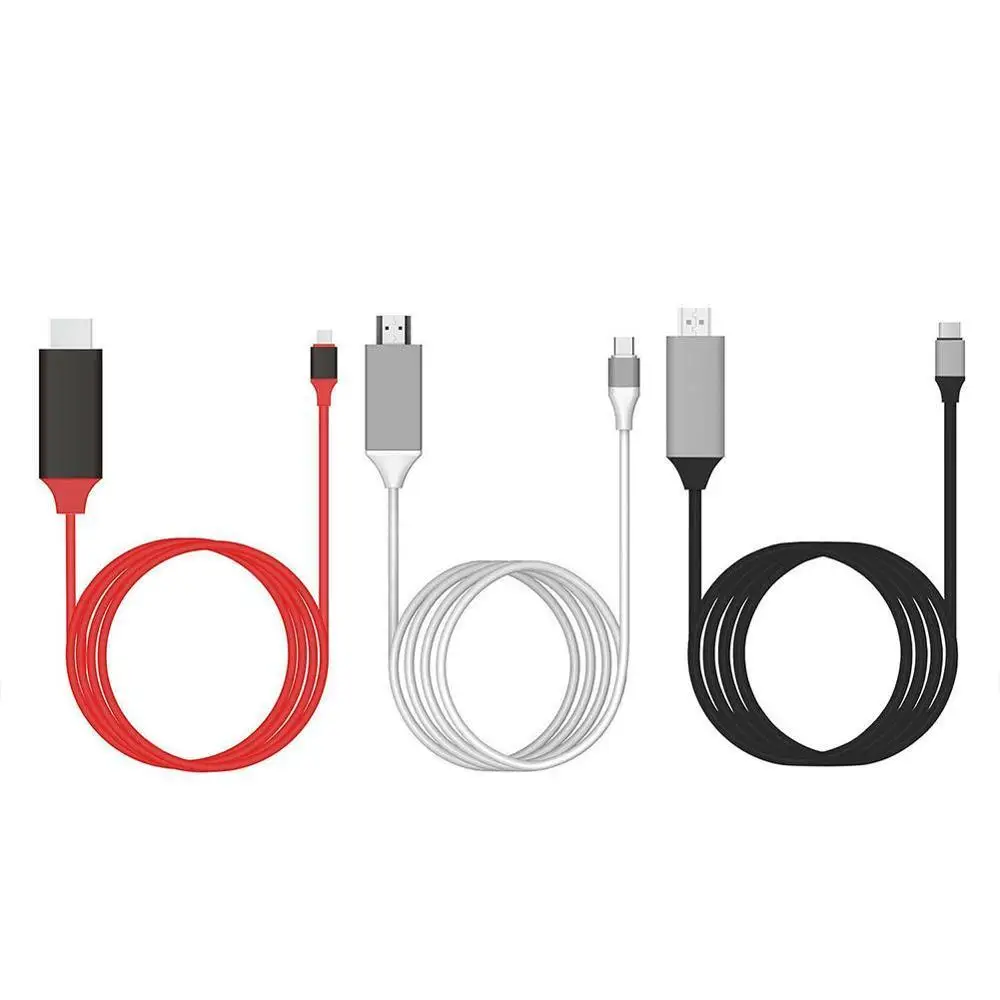 USB 3,1 для HDMI адаптер Cabos 4K 2M Tipo C para Hdmi для MacBook samsung Galaxy S9/S8/Note 9 huawei USB-C HDMI r60