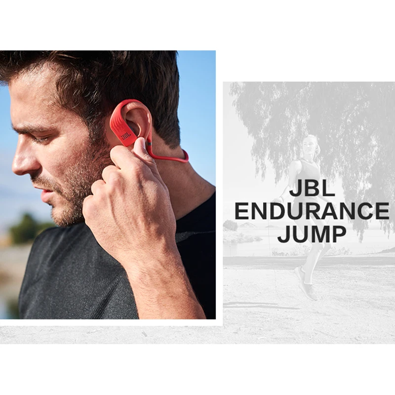 JBL Endurance Jump Wireless Bluetooth Headphones Waterproof HIFI Deep Bass Sound Headset Professional Sports Earphones Handsfree