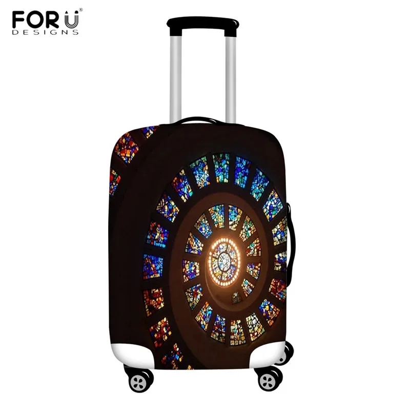 FORUDESIGNS/витражная печать, новинка, чехол для чемодана, эластичные Защитные чехлы для багажа, применяются к 18-32 дюймовым чехлам, чехол для багажа - Цвет: HMA373