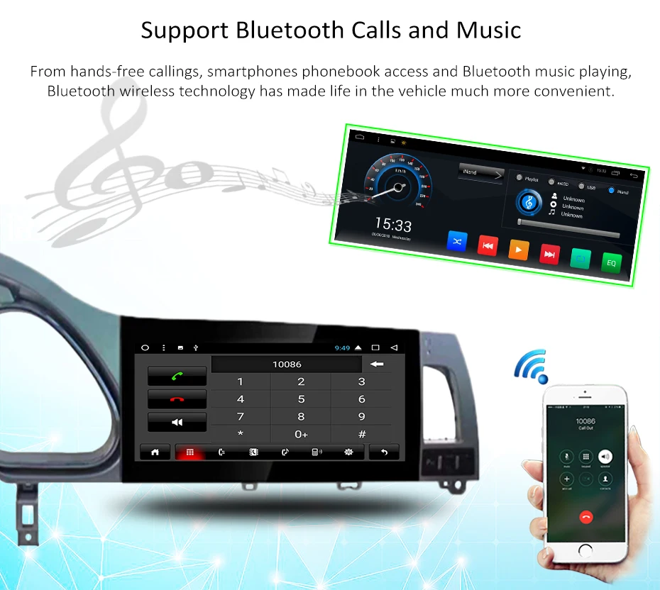 Excellent Kukuz Android 10.25" car dvd gps player for Audi Q7 multimedia 2010 2012 2013 2014 2015 audio radio system navigation IPS AUX 6