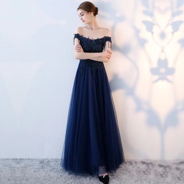 Коричневый Простая бисерная шнуровка с открытыми плечами Vestidos De Festa, длинные платья трапециевидной формы с открытой спиной, вечерние платья - Цвет: Коричневый