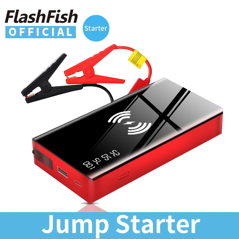 Беспроводное зарядное устройство Jumpstarter для автомобиля 20000 мАч 12 В пиковый ток А