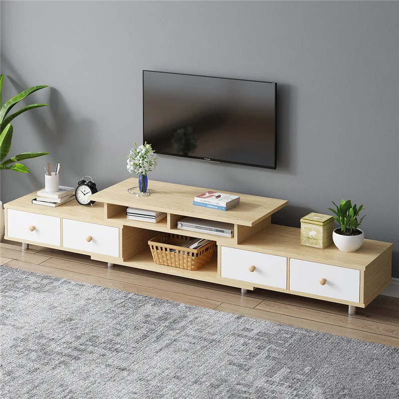 

On Behalf of TV Cabinet Furniture Packaged Combination Modern Minimalist Retractable Living Room Bedroom Northern European-Style
