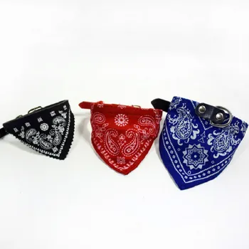 

Puppy Collar Franch Bull Dog Collar Adjustable Leather Dog Chain Neckerchief Dog Leash Bandana Collar for Small Medium Large Dog