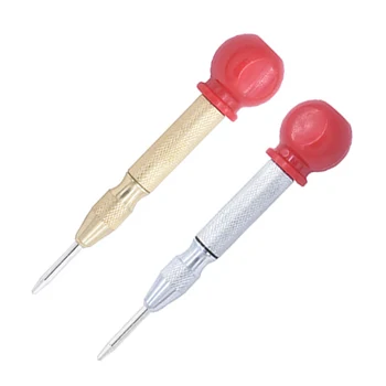 

New Spring Loaded Marking Starting Holes Tool Automatic Center Pin Hole Punch Wood Press Dent Marker Woodworking Tool Durable