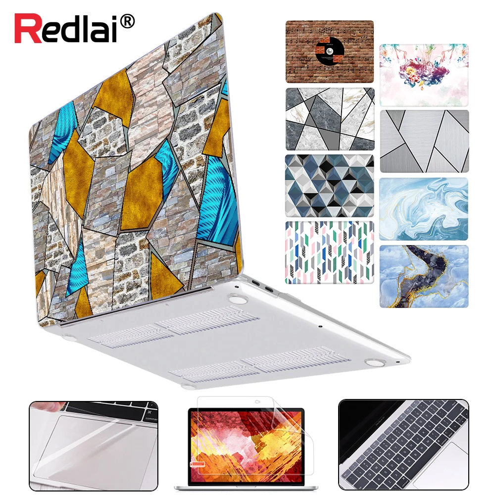 Чехол для ноутбука Apple MacBook Air Pro retina 11 12 13 13 дюймов пластиковый жесткий чехол с принтом для Mac book Pro 13 Touch bar A2159 A1989