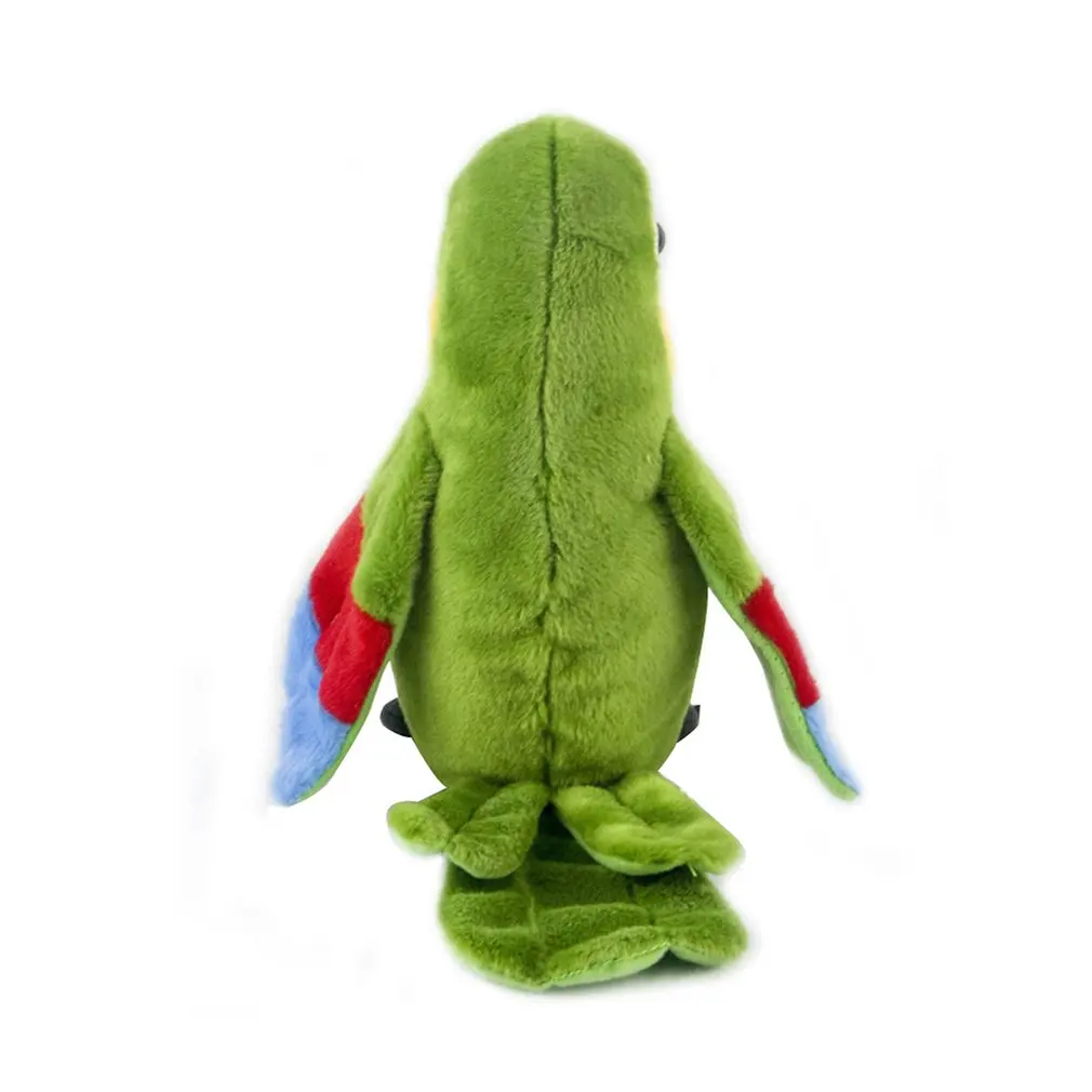 Electric Plush Recording Talk Log Cute Parrot Repetitions Wavy Wings Electric Simulation Parrot Toy Macaw Cute Kid Gift