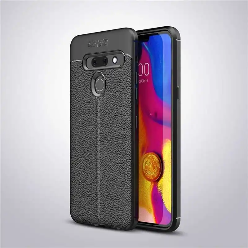 Mokoemi Личи шаблон Ударопрочный Мягкий 5," для LG Q8 чехол для LG Q8 ThinQ H970 чехол для сотового телефона
