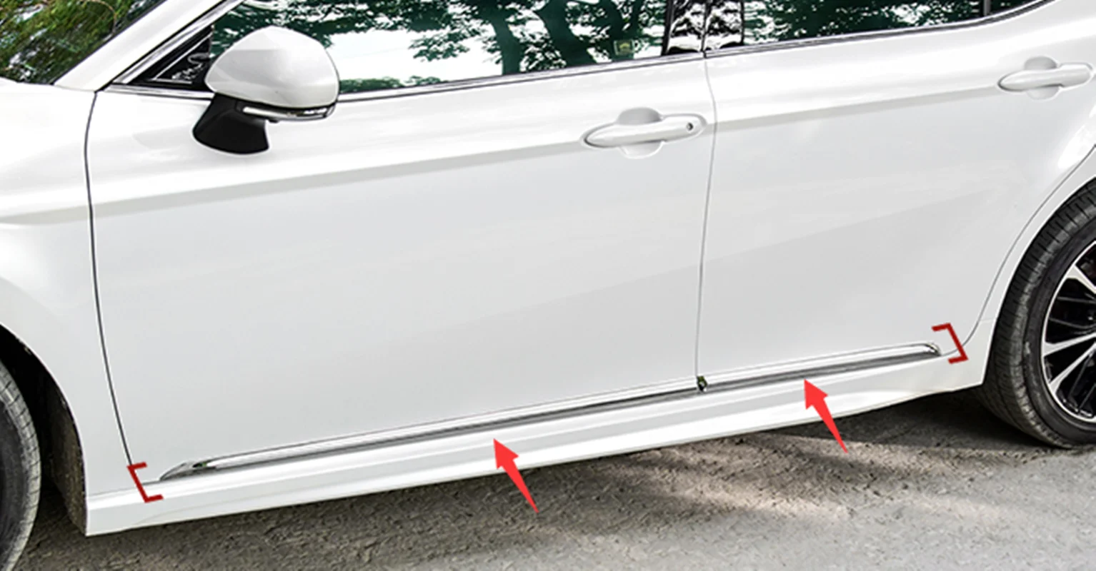 Fit For Toyota Camry- High quality ABS Chrome Door Body Side Molding Cover Trim 4PCS