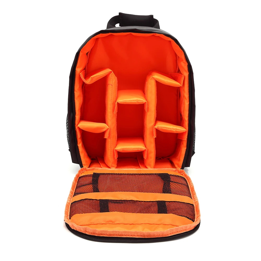 Водонепроницаемая камера сумка Фото Рюкзак для фотоаппарата для Canon Nikon sony Xiaomi ноутбука DSLR Портативный штатив для путешествий чехол для объектива Видео сумка - Цвет: orange
