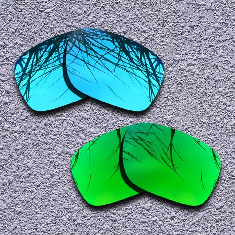 Blue-Green 2 пары поляризованных сменных линз для солнцезащитных очков Oakley Holbrook-несколько вариантов - Цвет линз: Blue-Green