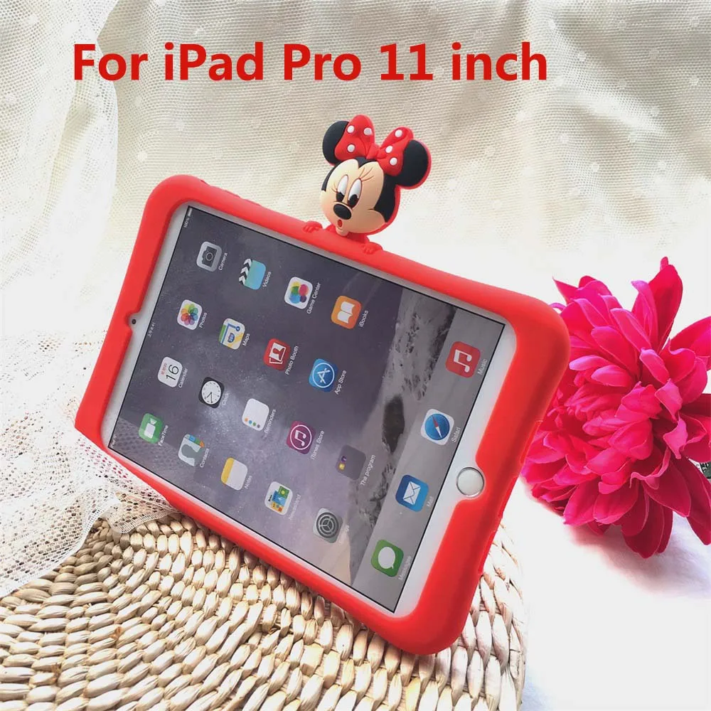 Микки и Минни Маус чехол s для iPad Air 1 2 pro 10,5 9,7 для iPad pro 11 мини на возраст 3, 4, 5, мягкая подставка чехол для iPad 10,2 - Цвет: for ipad pro 11