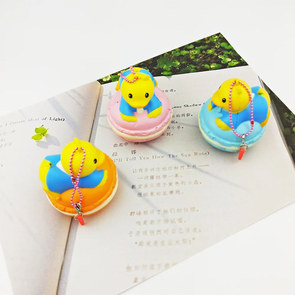 Creamiicandy Dessert animal Macaron Scent Squishy Slow Rising Soft Squeeze Toys Relief Stress Gift Toy for Kids