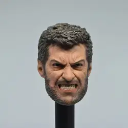 1/6 масштаб супер герой Росомаха 3 сердитый волк Хью Джекман X-men рев версия голова Sculpt Headplay для 12 "Action Figure Body