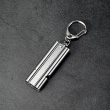 Металл Нержавеющая сталь открытый рефери Спорт выживания пожаротушения свисток двойной трубки высокочастотный свисток