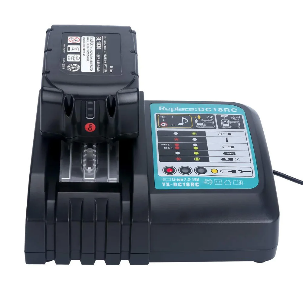 

Fast Battery Charger 14v/18v DC18RA\RC 3A Quick Charging for Makita BL1860 BL1430