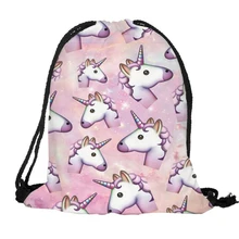 Единорог рюкзак ранец мешок для спортзала, единорог школьные рюкзаки для девочек мальчиков, Подарки Игрушка карман для хранения
