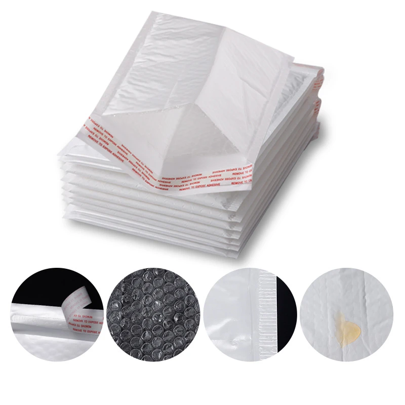 10 PCS/Lot White Foam Envelope Bags Self Seal Mailers Padded Shipping Envelopes With Bubble Mailing Bag Shipping Packages Bag