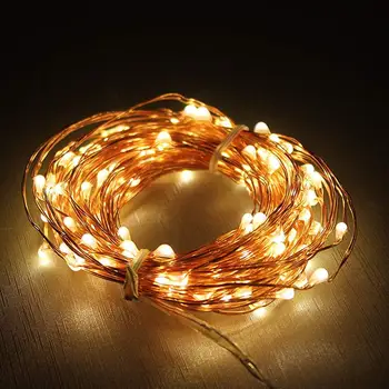 

LED String light 200LED Outdoor Light String Fairy Garland Battery Power Copper Wire Lights For Party Christmas Wedding