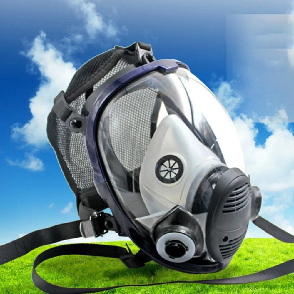 Анти-пыль анти-аммиачный газ защитная маска полный респиратор противогаз с фильтром для промышленности распыления живописи
