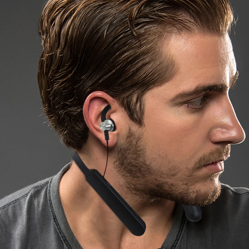 Новинка 2019 Bluetooth наушники спортивные стерео магнитные с микрофоном и шейным