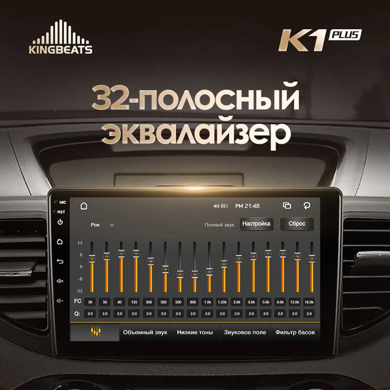 KingBeats штатное головное устройство for Honda CRV CR-V 4 RM RE 2011 2012 2013 GPS Android 8.1 автомагнитола на андроид магнитола для Хонда ЦРВ ЦР-В 4 автомобильная мультимедиа Octa Core 8 core*1.8G DDR4 2G ROM