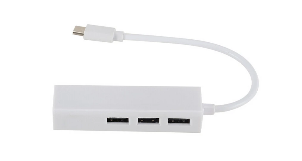Тип C к RJ45 3 порта usb-хаб конвертеры для адаптеров кабель для MacBook ПК клавиатура роутер Ethernet Lan адаптер концентратор - Цвет: Белый