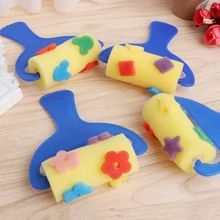 4 шт. губка краски кисти Детский ролик для нанесения граффити Штамп Дети краски ing игрушка