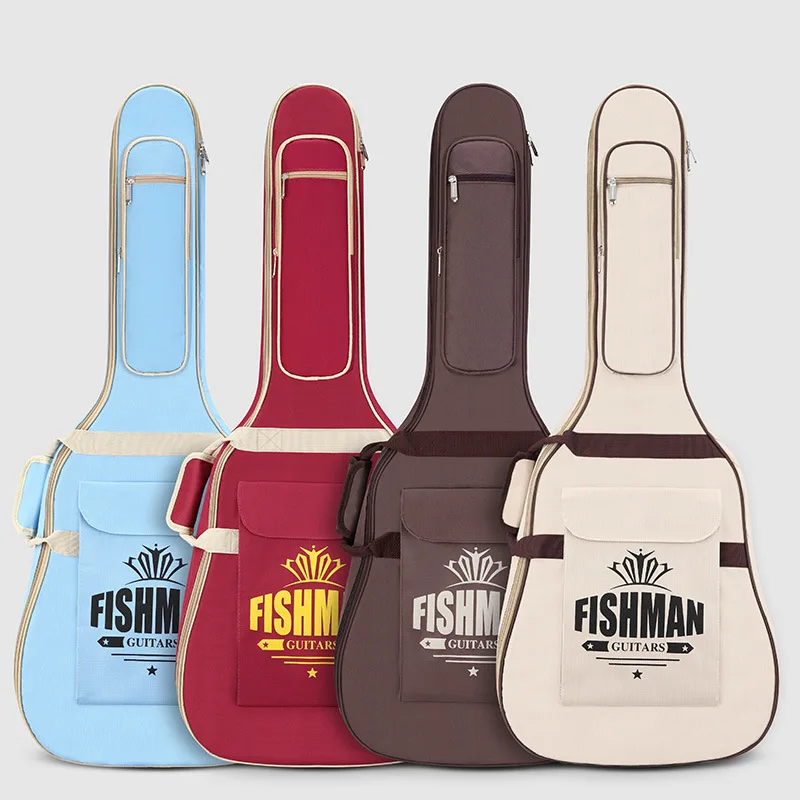 FISHMAN Senior A2 41 дюймов Чехол для акустической гитары двойной ремешок 10 мм губка Набор музыкальных инструментов сумка для гитары аксессуары