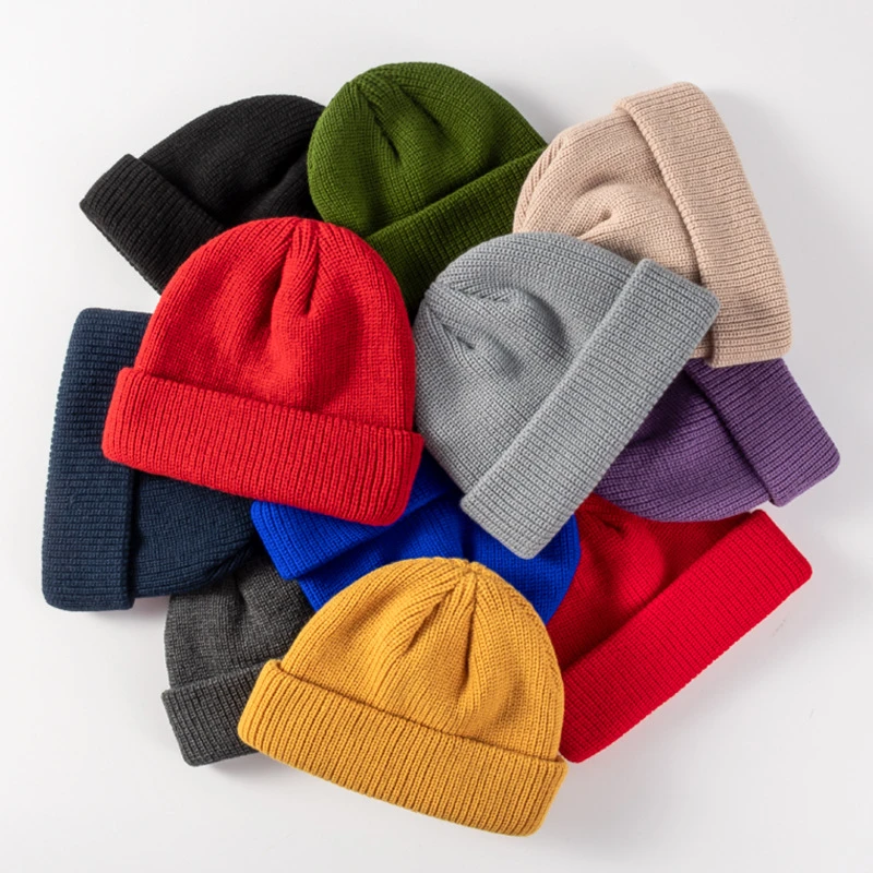 skully with a brim 23colors Knitted Hats for Women Black Beanie Hat Winter Men's Hats Women Beanies for Ladies Skullcap Solid Knitted Thick Gorras23colors Knitted Hats for Women Black Beanie Hat Winter Men's Hats Women Beanies For Ladies Skullcap Solid Cap Knitted Thick casqute green skully hat