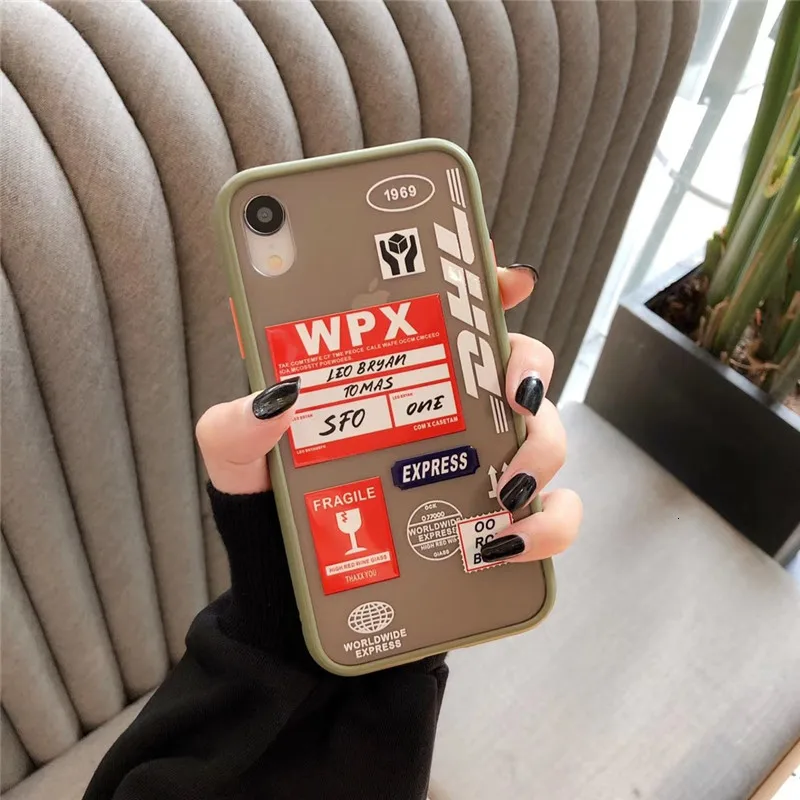 4 Onevan DHL Express 50th юбилей этикетка чехол, мягкий чехол для iPhone 11 Pro x XS Max 7 plus против падения скраб - Цвет: 4