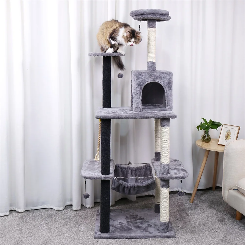US $16.79 Pet Cat Tree Condo House Scratcher Scratching Post Climbing Tree Toys for Cat Kitten Protecting Furniture Fast Domestic Delivery