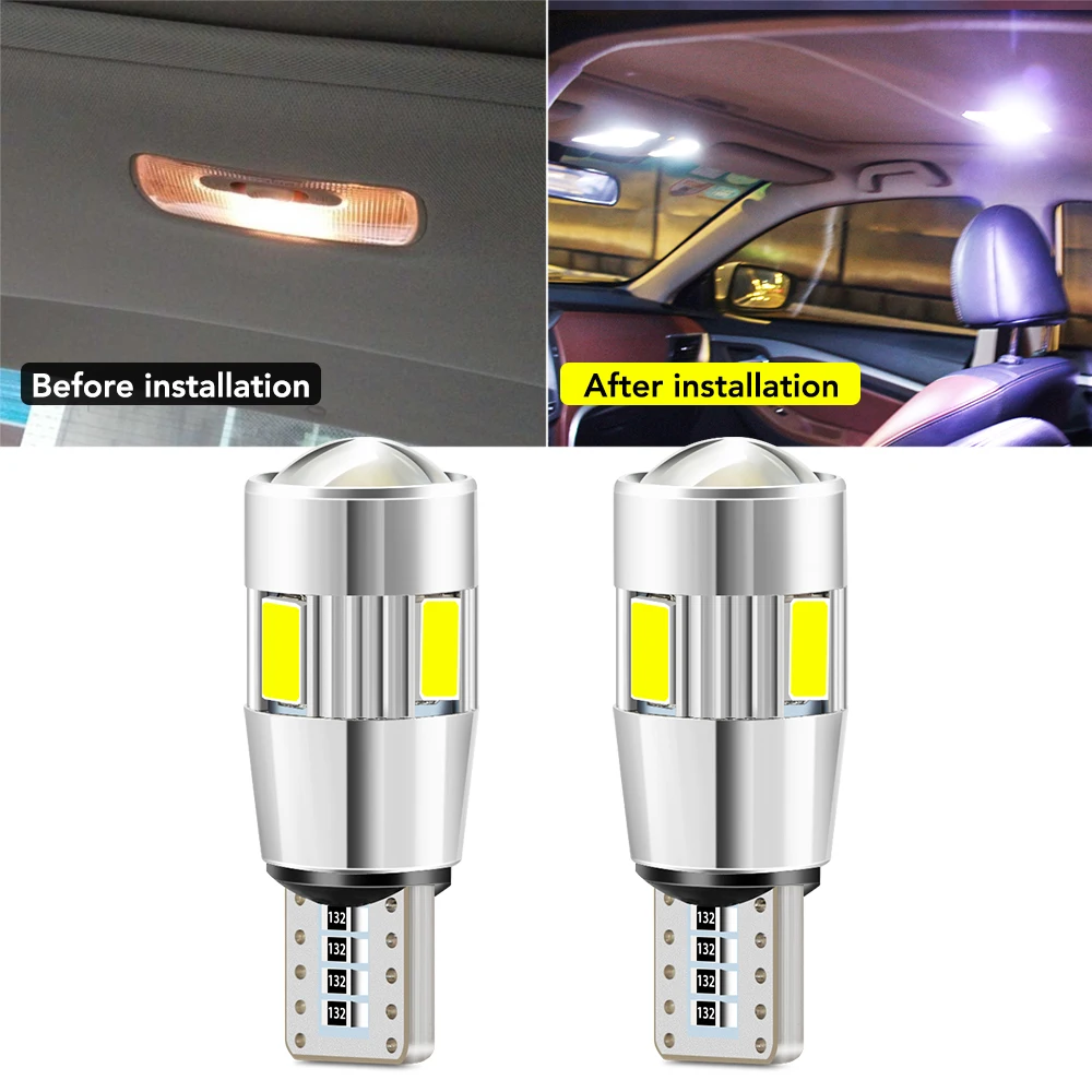 2PCS T10 W5W Super Bright LED Car Parking Lights for Toyota Camry RAV4