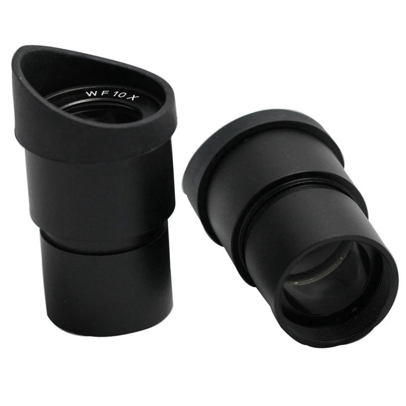 

2Pcs WF10X Stereo Microscope Wide-Angle Eyepiece 30mm Interface with Eye Mask Microscope Accessories