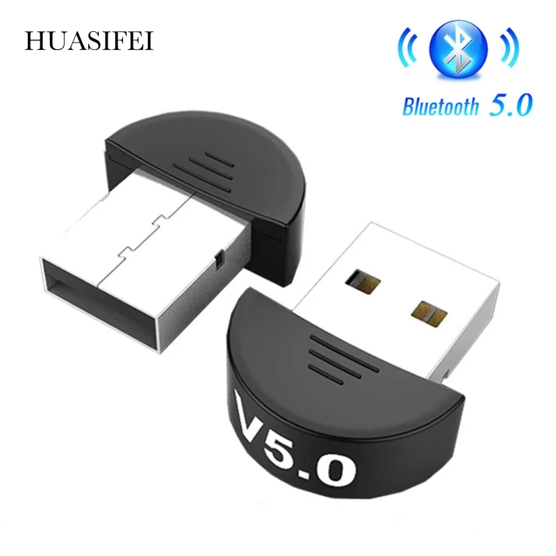 HUASIFEI Bluetooth receptor USB Bluetooth 5 adapterTransmitter para ordenador PC y portátil inalámbrico receptores de sonido y adaptadores de coche