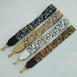 Geometric Pattern Bag Strap Women Handbag Belt Wide Shoulder Crossbody Bag Straps Replacement Belt For Bags Bag Part Accessories